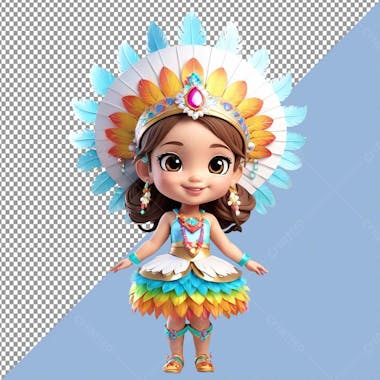 Carnaval 3d , menina fofa, fantasia, png, pixar, disney,