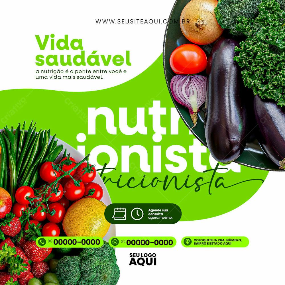 NUTRICIONISTA | DIETA | ALIMENTAÇÃO | PSD EDITÁVEL