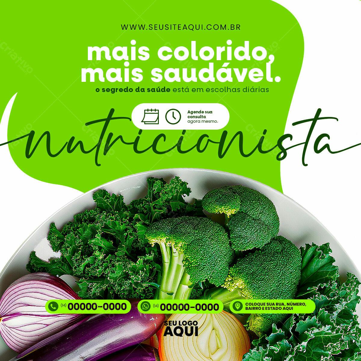 Flyer para Nutricionista PSD Editável