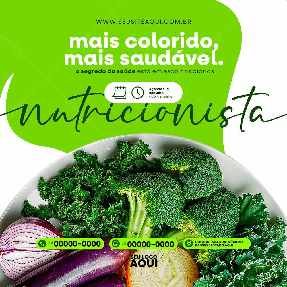 NUTRICIONISTA | DIETA | ALIMENTAÇÃO | PSD EDITÁVEL