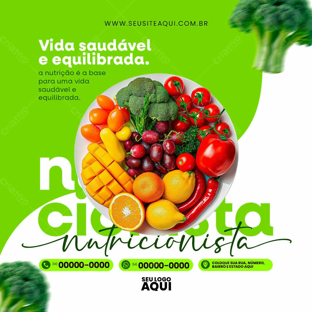 Post para Nutricionista PSD Editável