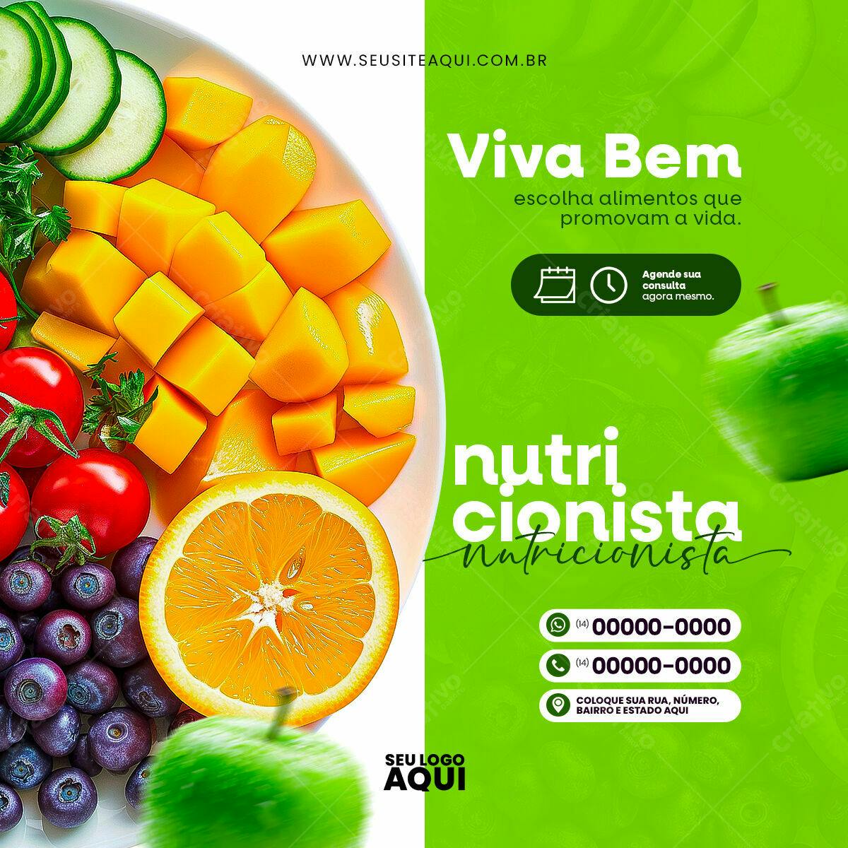 Post para Nutricionista PSD Editável