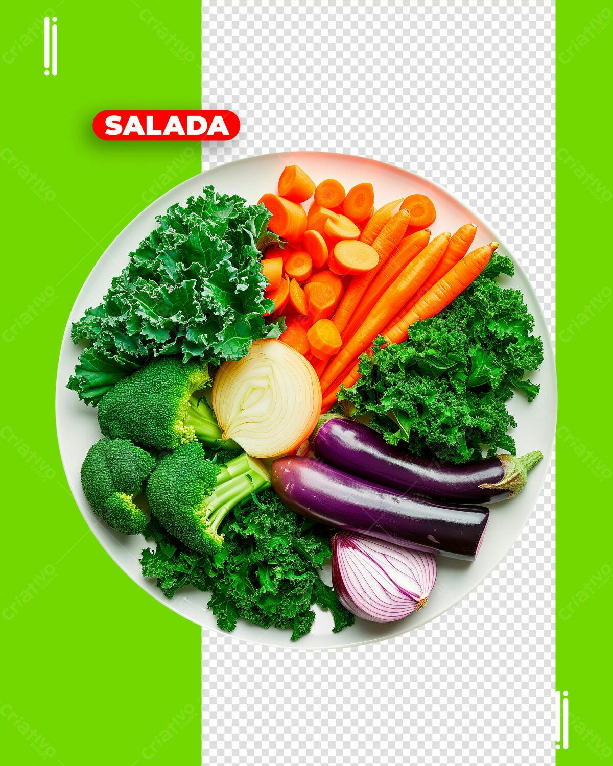 PSD para Cardápio de Salada PSD Editável