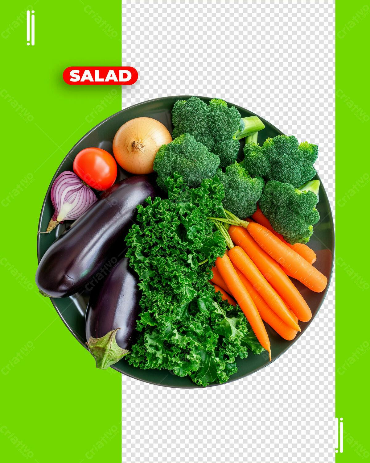Banner de Salada Fresca PSD Editável