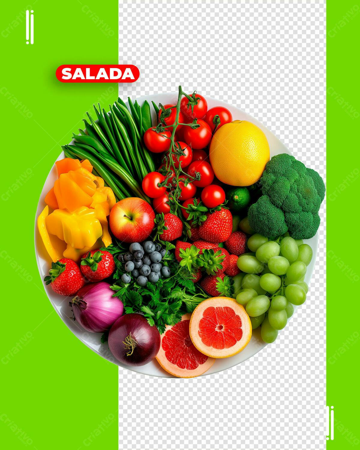 Banner de Salada Fresca PSD Editável