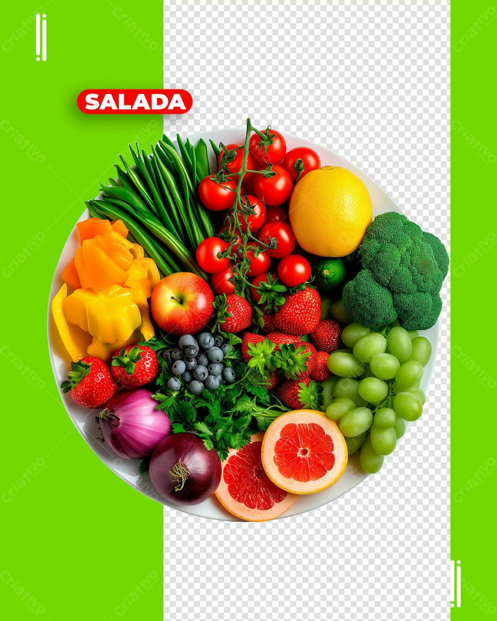 FRUTAS | VERDURAS | LEGUMES | IMAGEM SEM FUNDO | PSD EDITÁVE