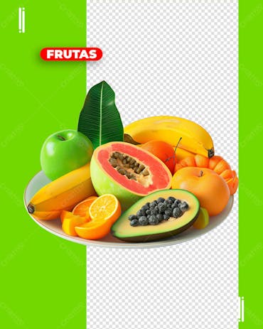 Frutas | verduras | legumes | imagem sem fundo | psd editáve