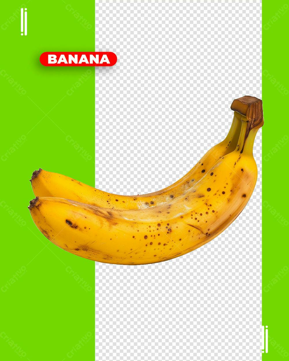 BANANA | VERDURAS | LEGUMES | IMAGEM SEM FUNDO