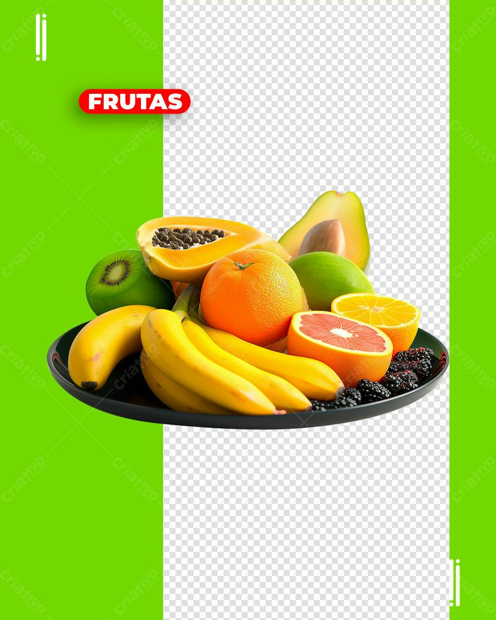 FRUTAS | VERDURAS | LEGUMES | IMAGEM SEM FUNDO | PSD EDITÁVE