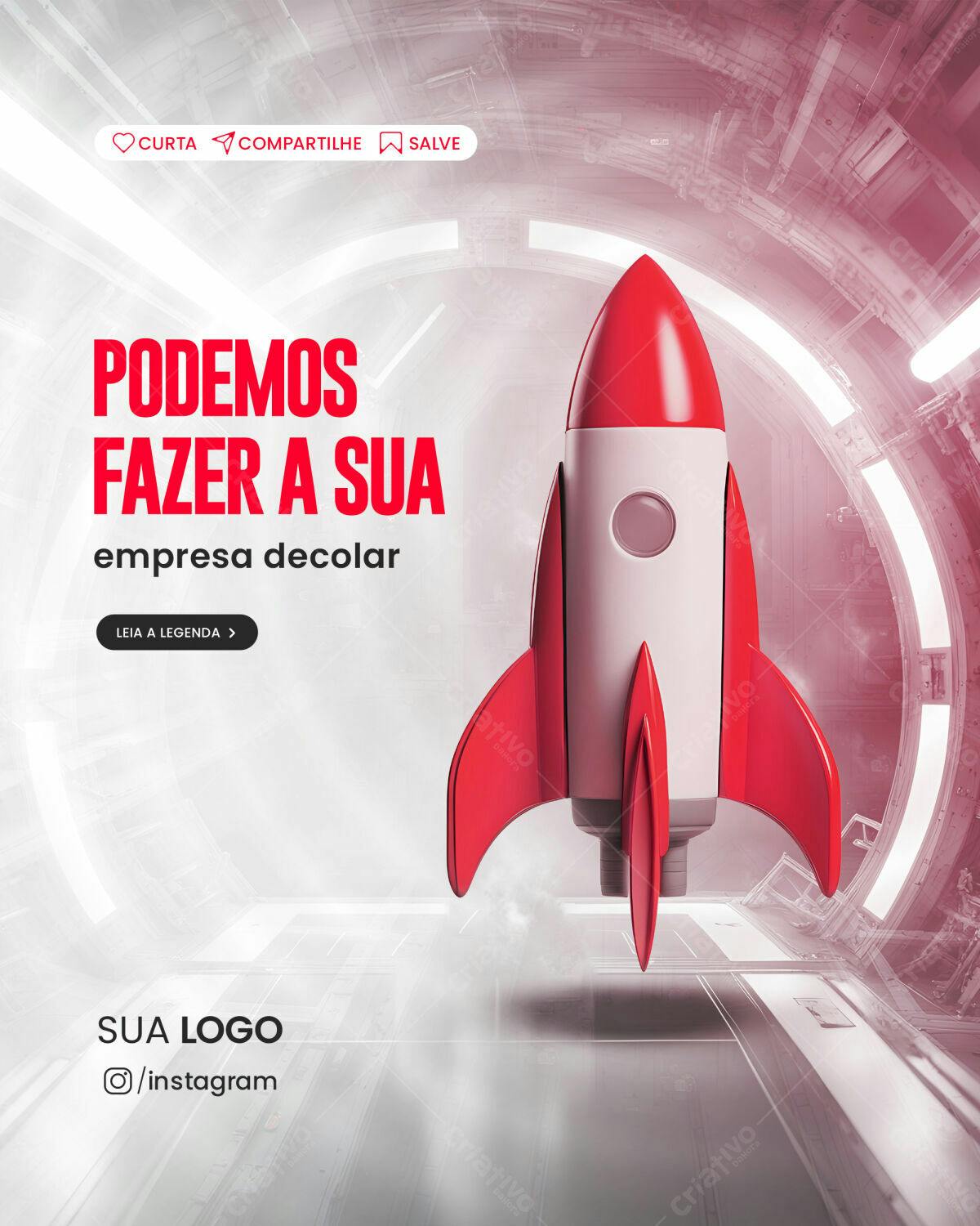 Post para Redes Sociais Empresa Decolar PSD Editável