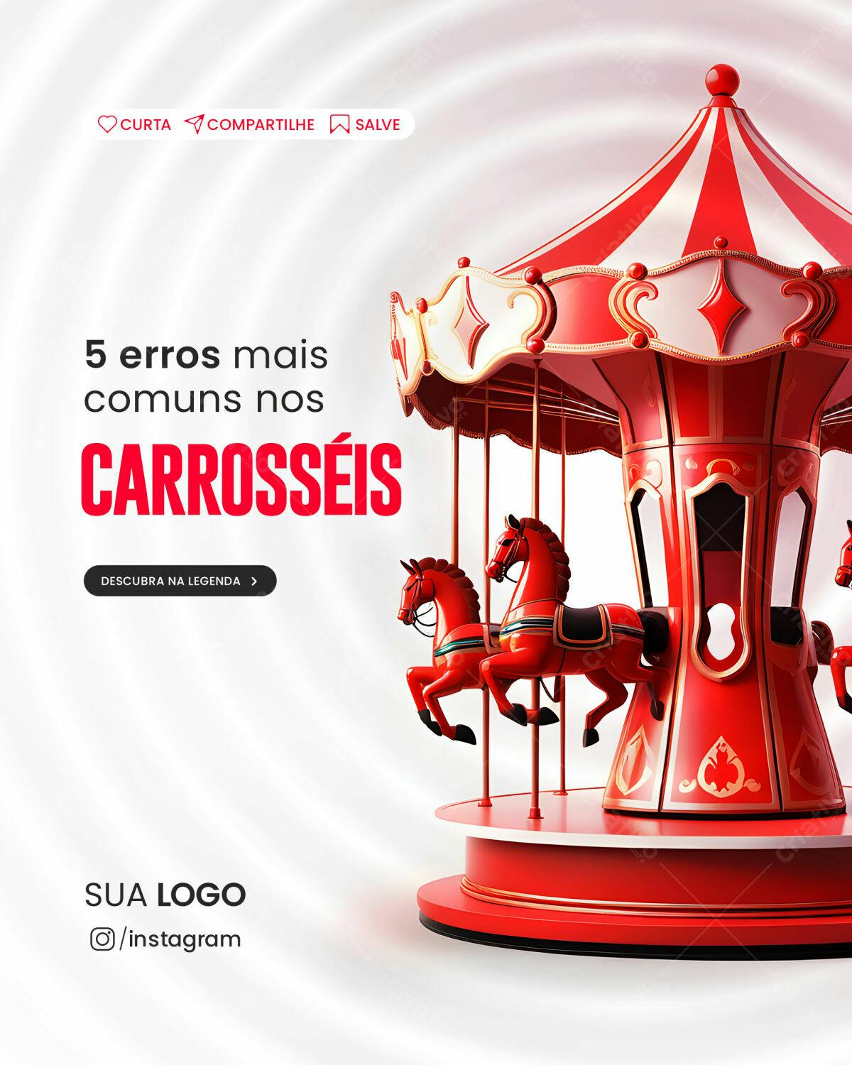 Post para Instagram Carrossel PSD Editável