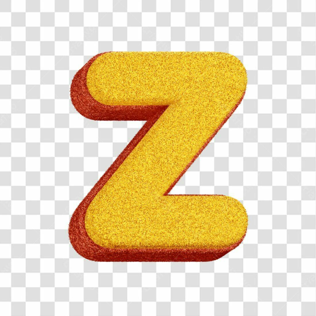 Icone Letra Z Dourada PNG com fundo transparente