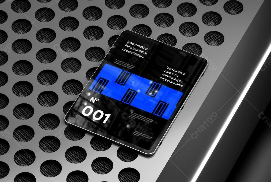 Mockup de Tablet Moderno com Design Minimalista