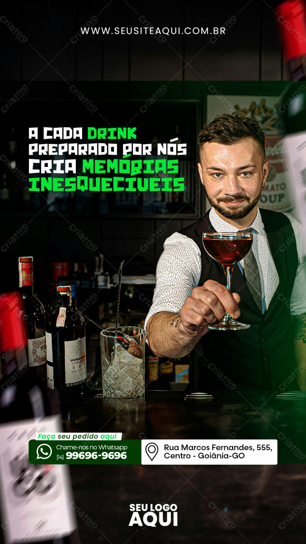Flyer para Bar PSD Editável