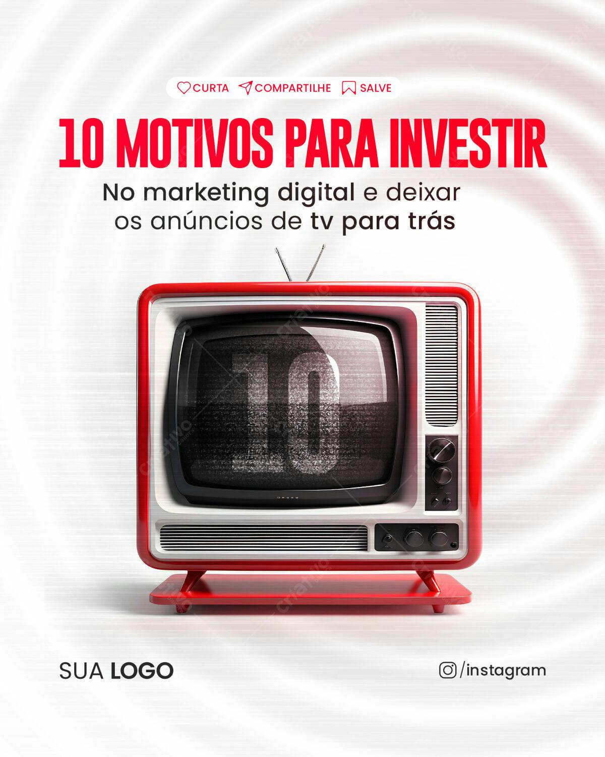Post para Redes Sociais Marketing Digital PSD Editável