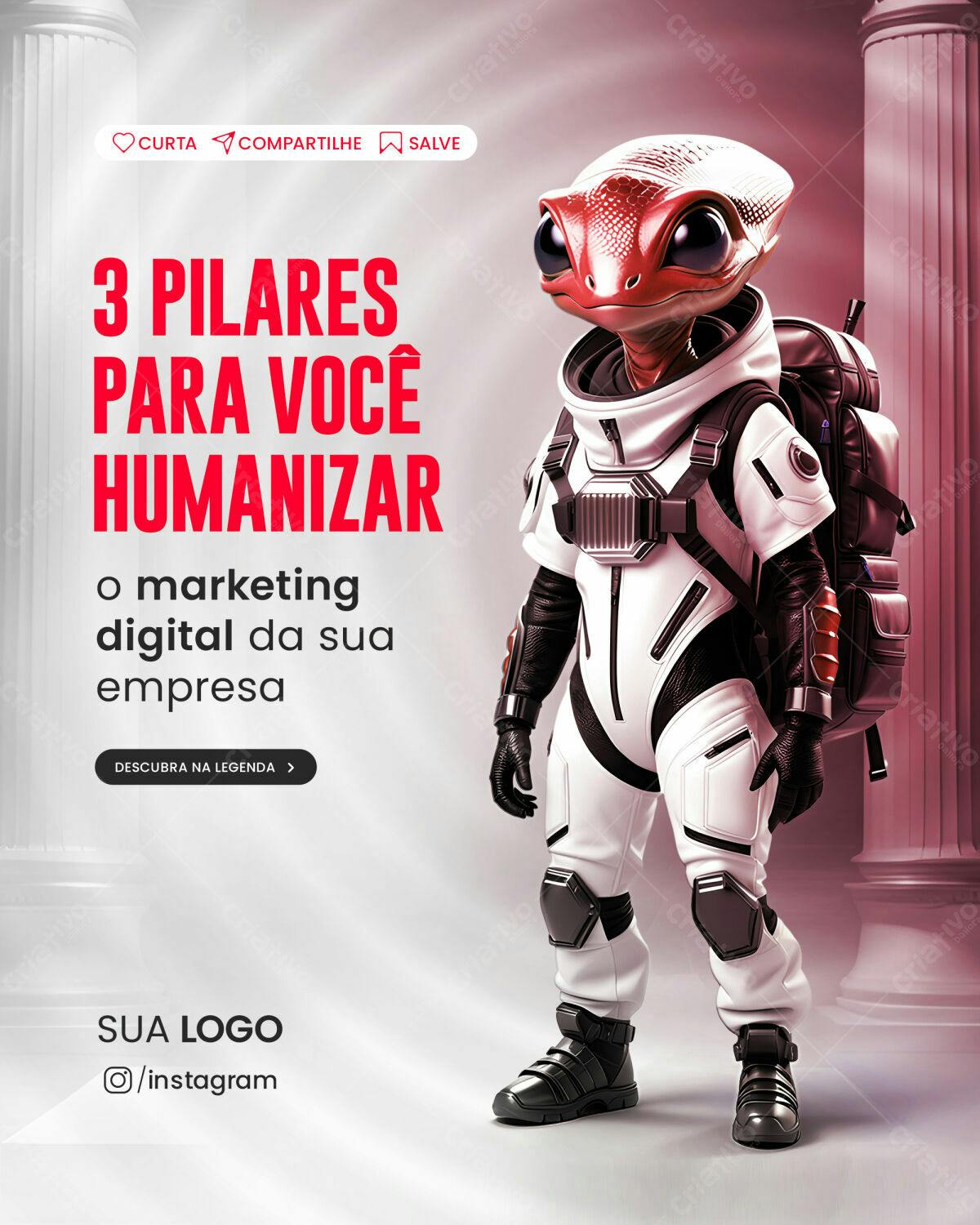 Post para Marketing Digital PSD Editável