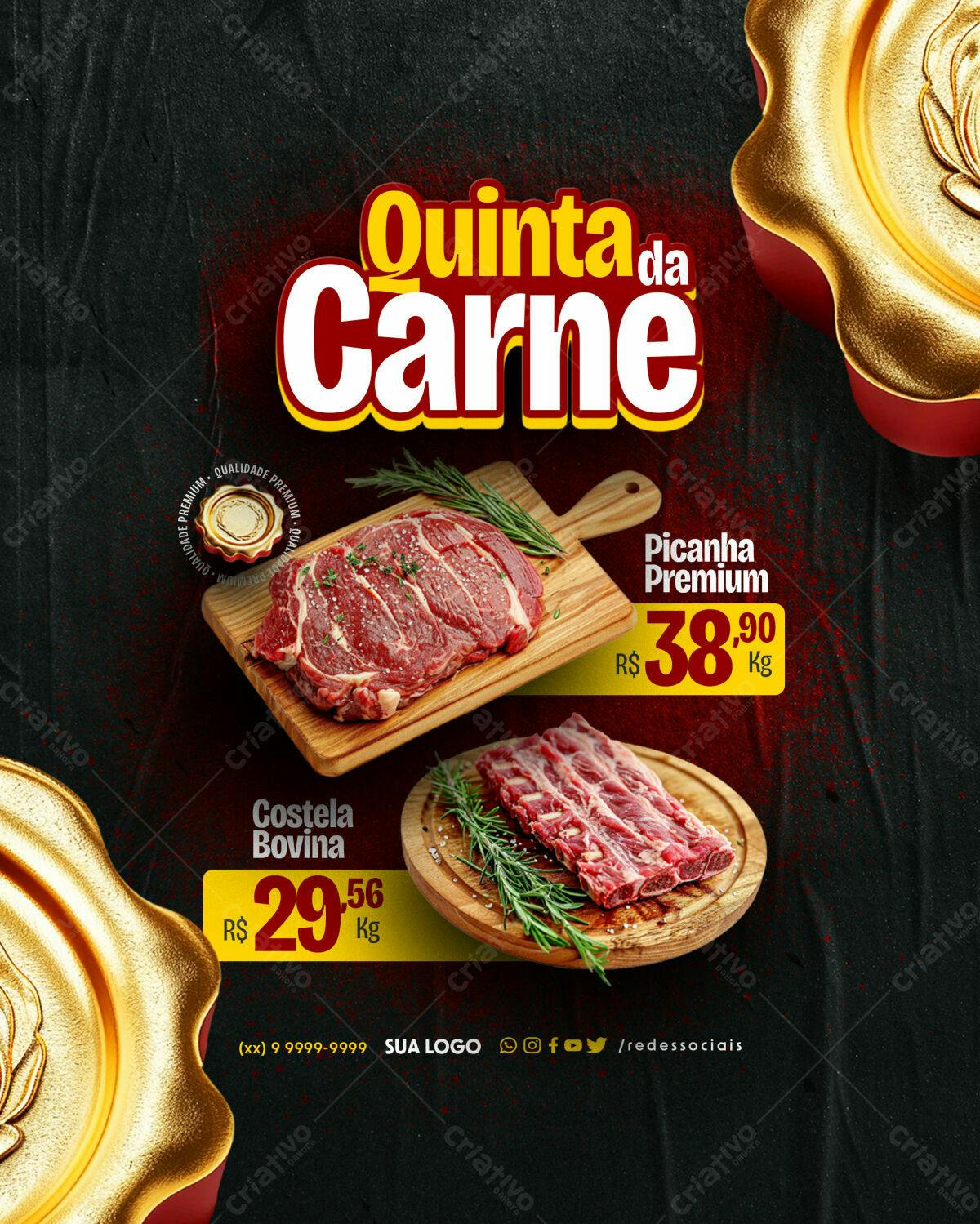 Flyer Quinta da Carne PSD Editável