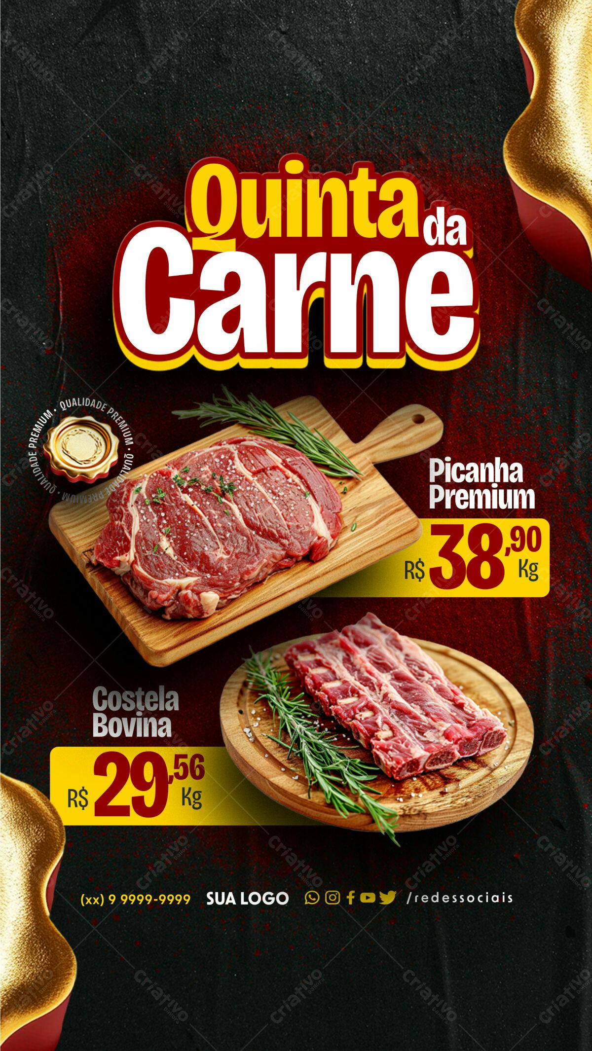 Flyer Quinta da Carne PSD Editável