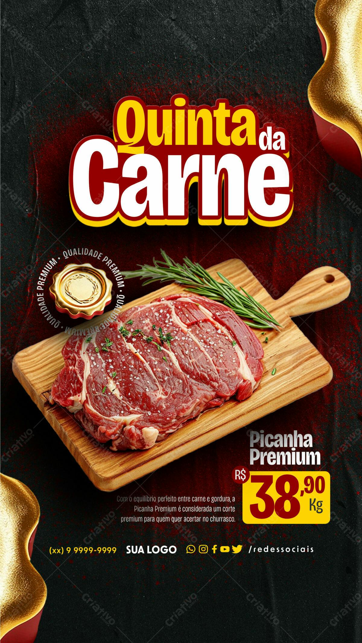 Flyer Quinta da Carne PSD Editável