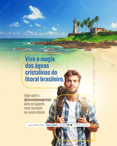 Social Media   Agencia De Viagem   Viva A Magia Das Aguas