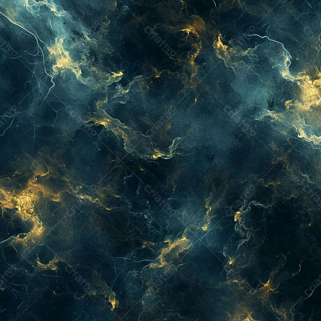 Textura abstrata azul e dourada