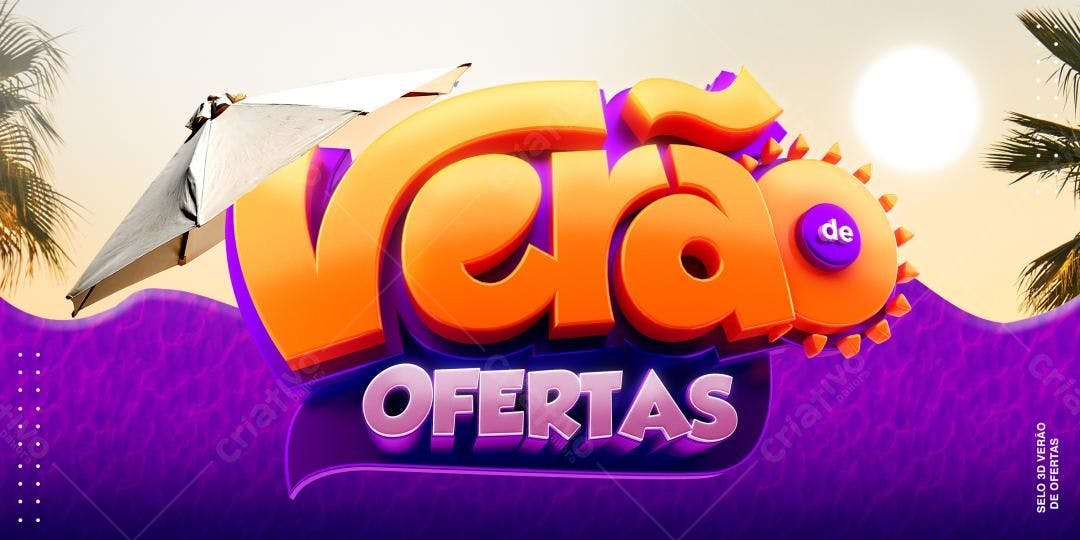 Banner Verão de Ofertas PSD Editável