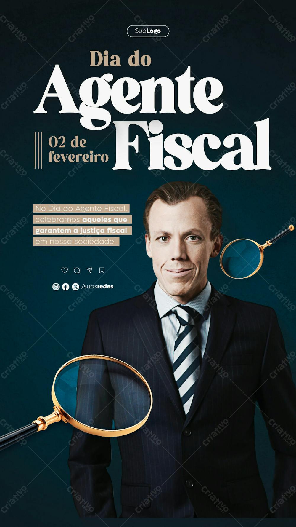 Dia Do Agente Fiscal 2 De Fevereiro Social Media Post Story (5)