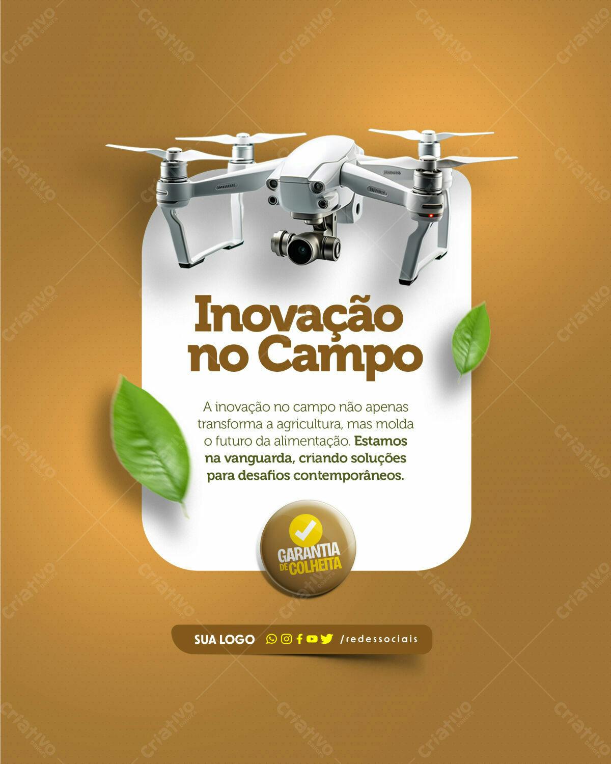 Post Agrícola Inovação no Campo PSD Editável