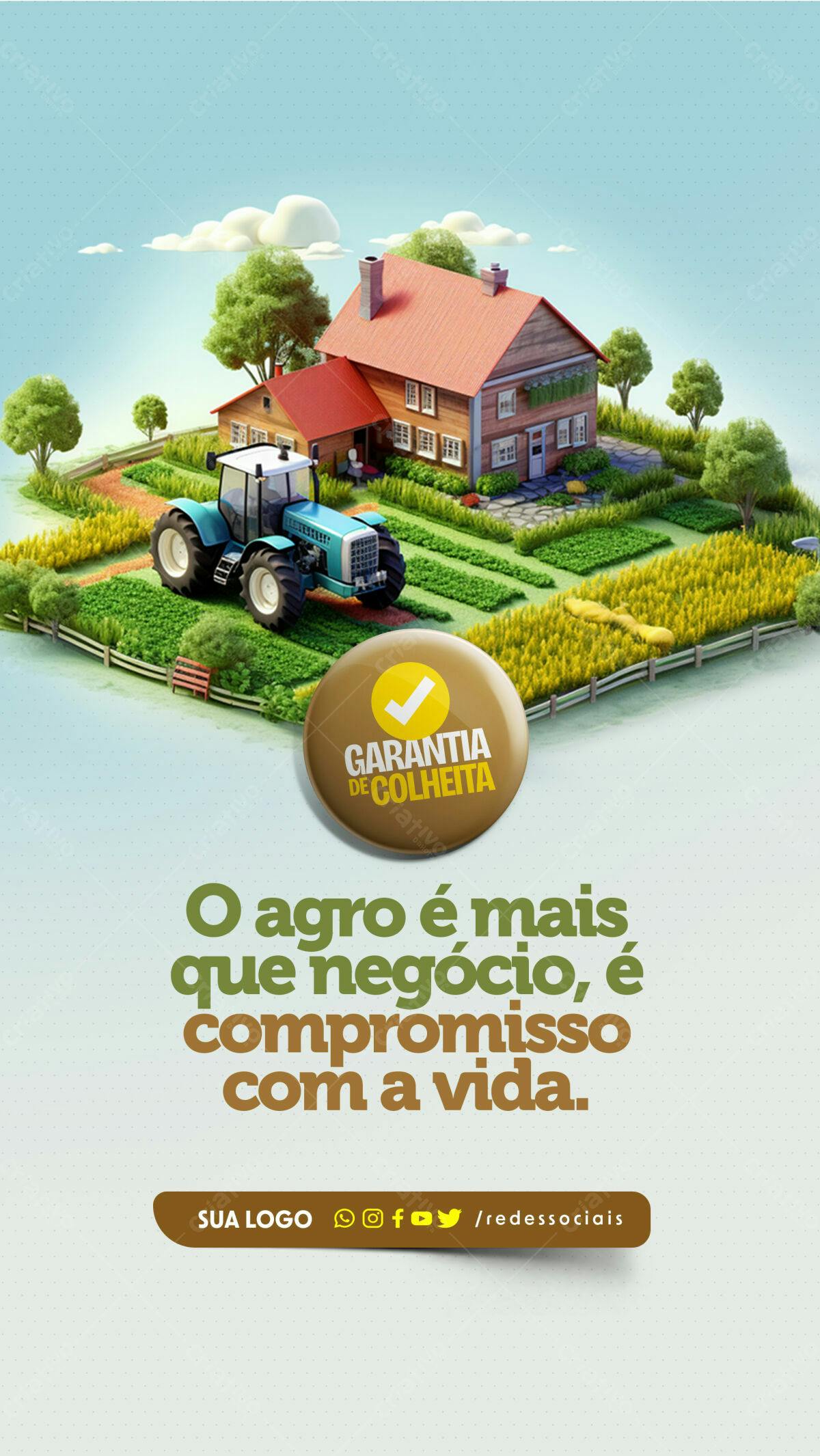 Flyer Agronegócio PSD Editável