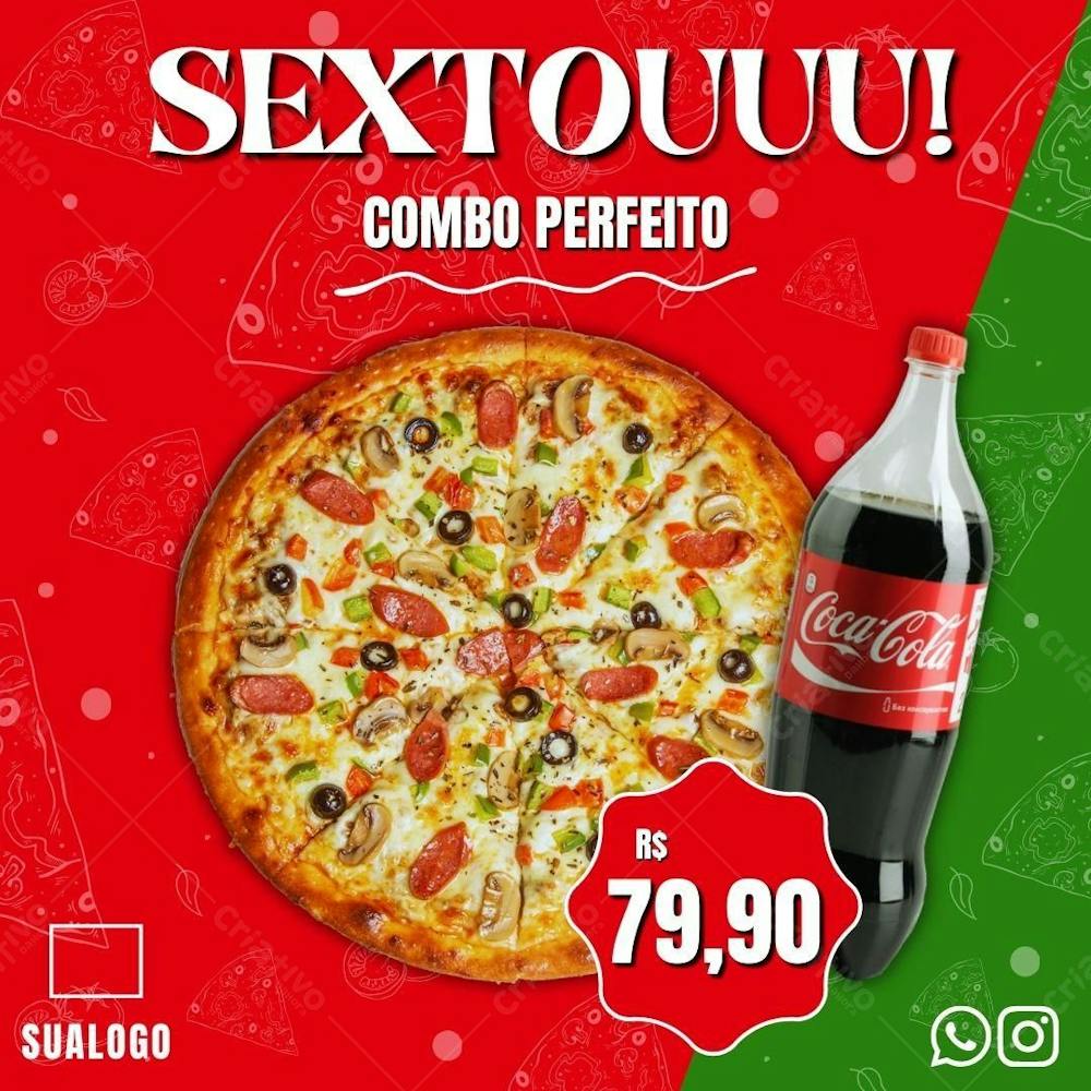 Criativo Para Pizzaria Combo Promoção Editável