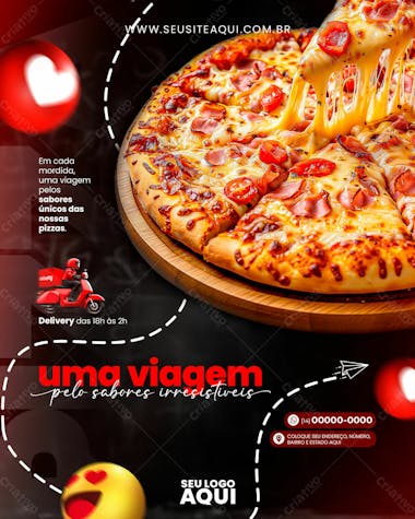 Feed | pizzaria | pizza | psd editável