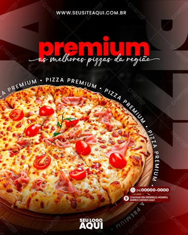 Feed | pizzaria | pizza | psd editável