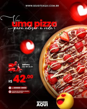 Feed | pizzaria | pizza | psd editável