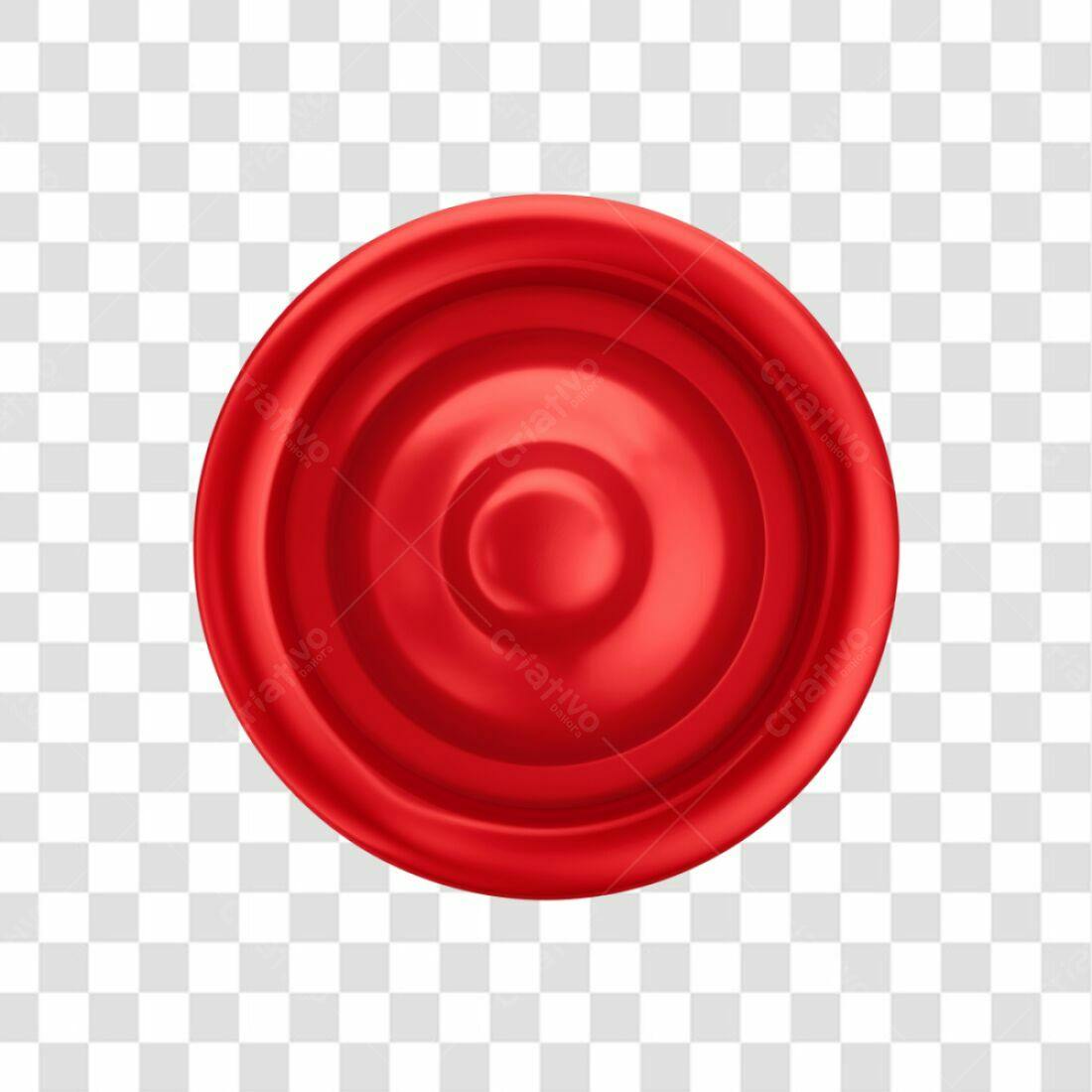 Selo vermelho PNG com fundo transparente