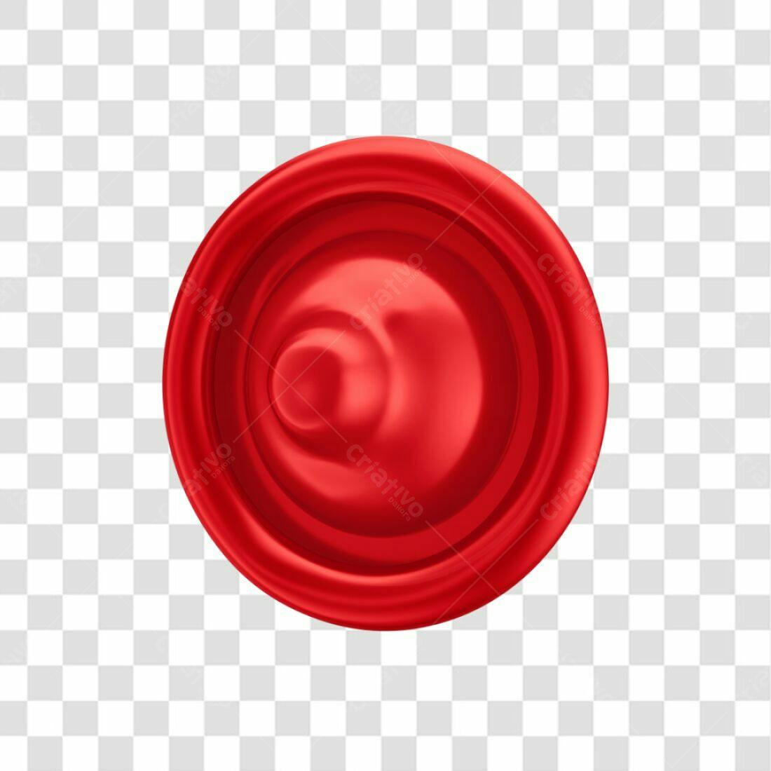 Selo vermelho PNG com fundo transparente