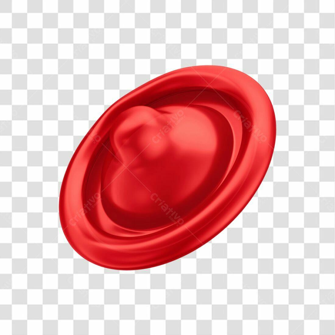 Icone Preservativo Vermelho PNG com fundo transparente