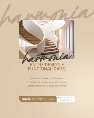 Social media arquitetura harmonia e funcionalidade