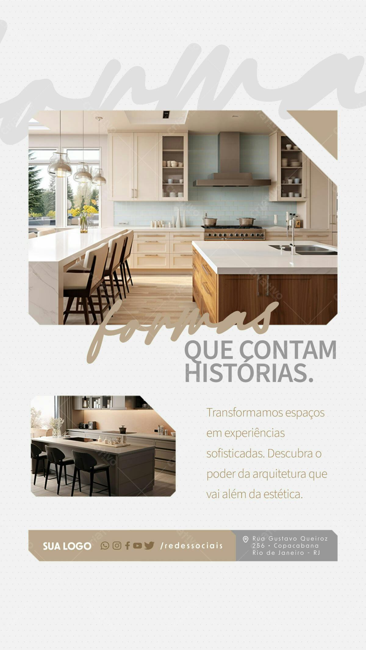Flyer Design de Cozinha Moderna PSD Editável