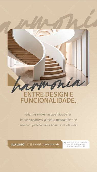 Story arquitetura harmonia e funcionalidade