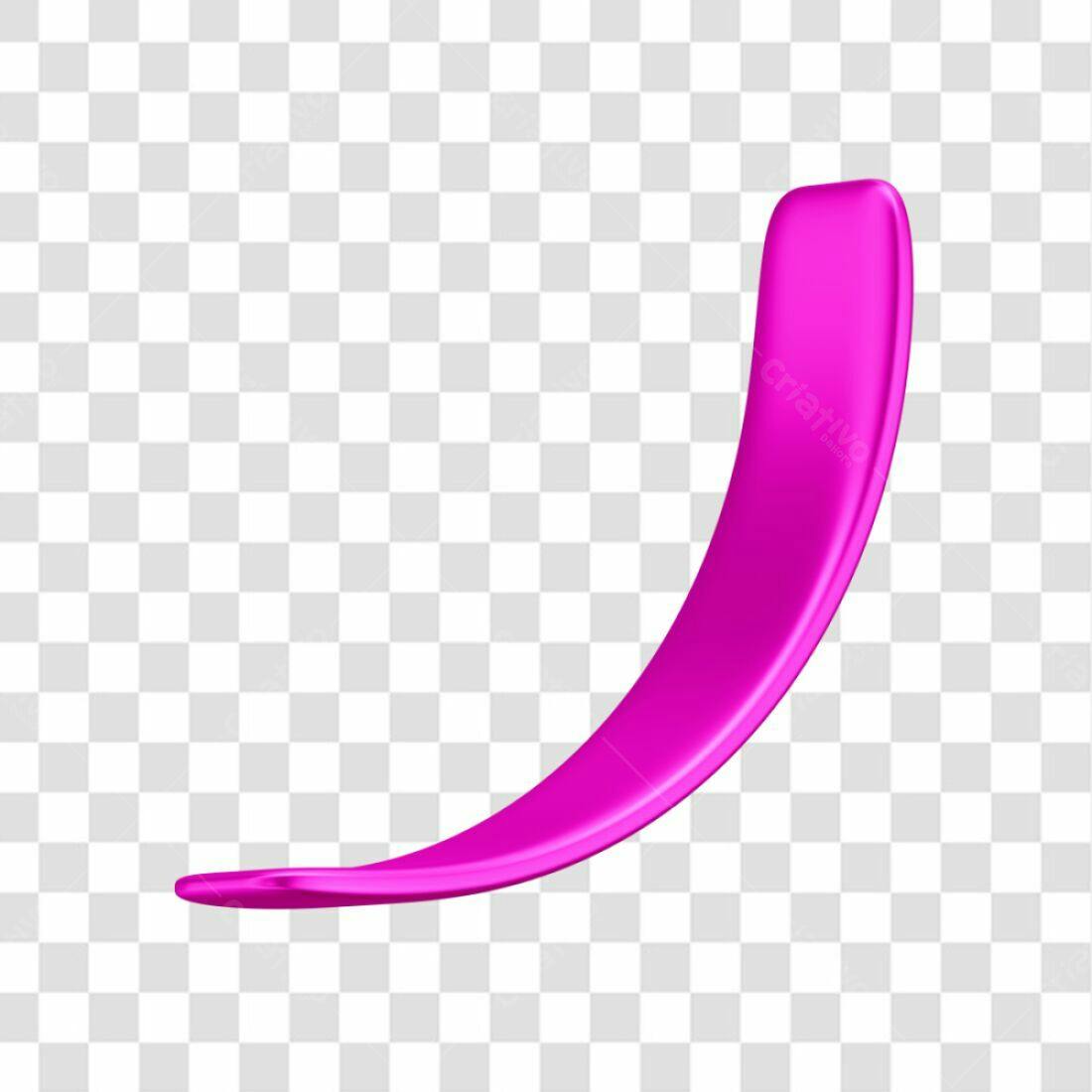 Elemento gráfico abstrato magenta PNG com fundo transparente