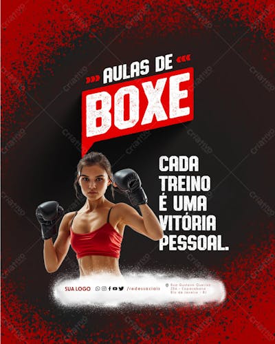 Social Media   Aulas De Boxe   Cada Treino É Uma Vitória Pessoal
