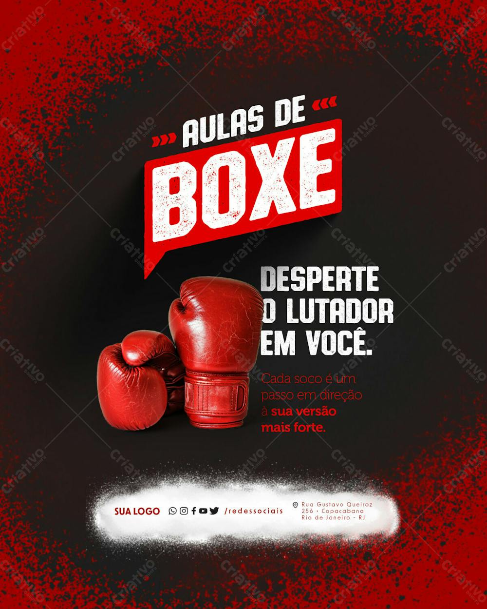 Social Media   Aulas De Boxe   Desperte O Lutador Em Você