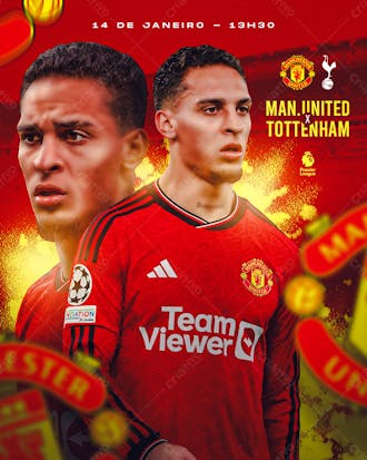 Futebol antony matchday man. united x tottenham