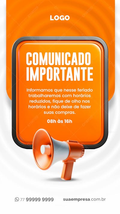 SOCIAL MEDIA PARA AVISOS E COMUNICADOS 