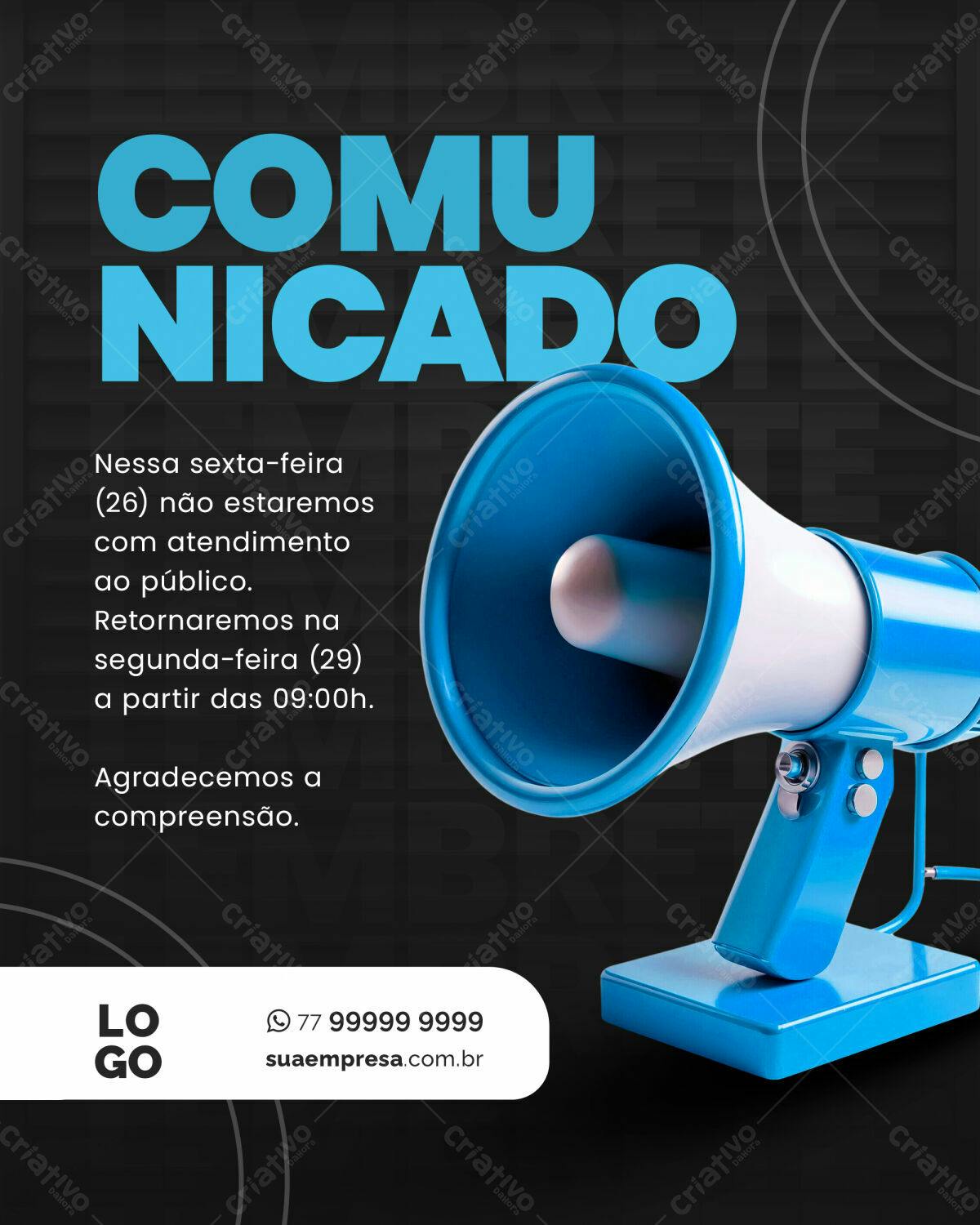 Comunicação de Encerramento PSD Editável