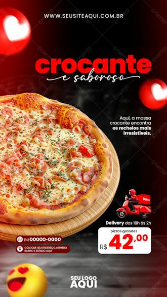 Story | pizzaria | pizza | psd editável