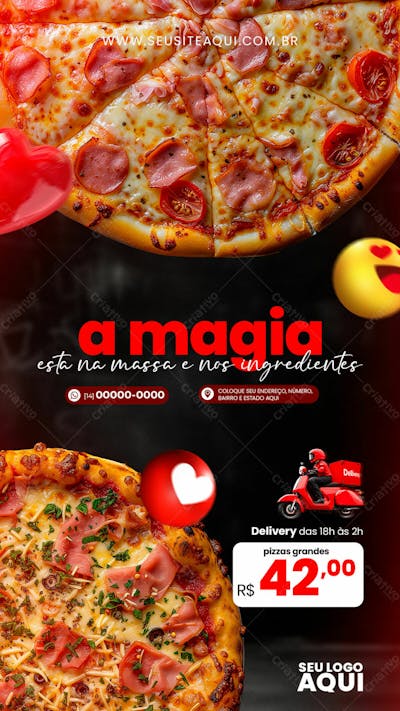 STORY | PIZZARIA | PIZZA | PSD EDITÁVEL