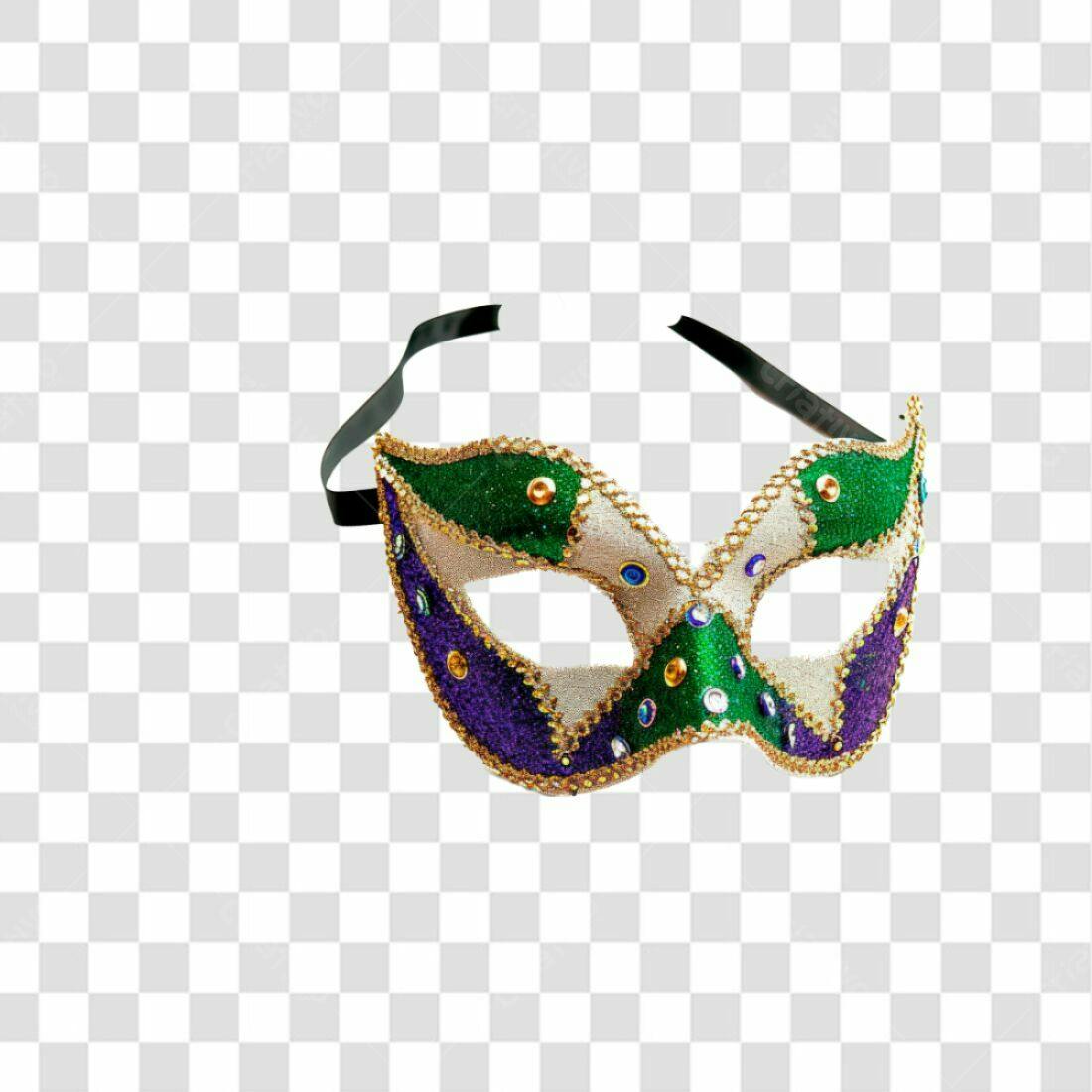 Máscara Mardi Gras PNG com fundo transparente