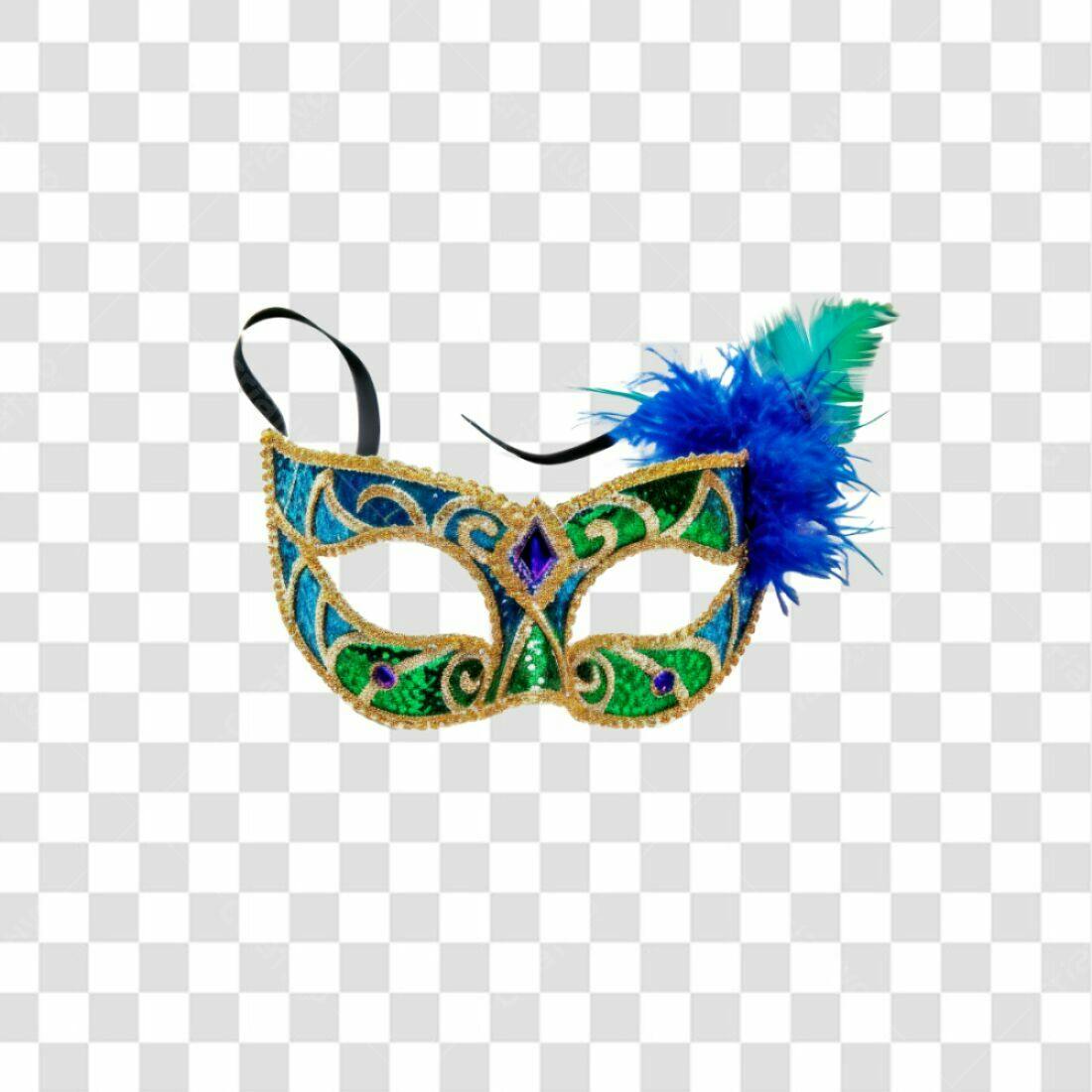 Máscara Carnaval PNG com fundo transparente