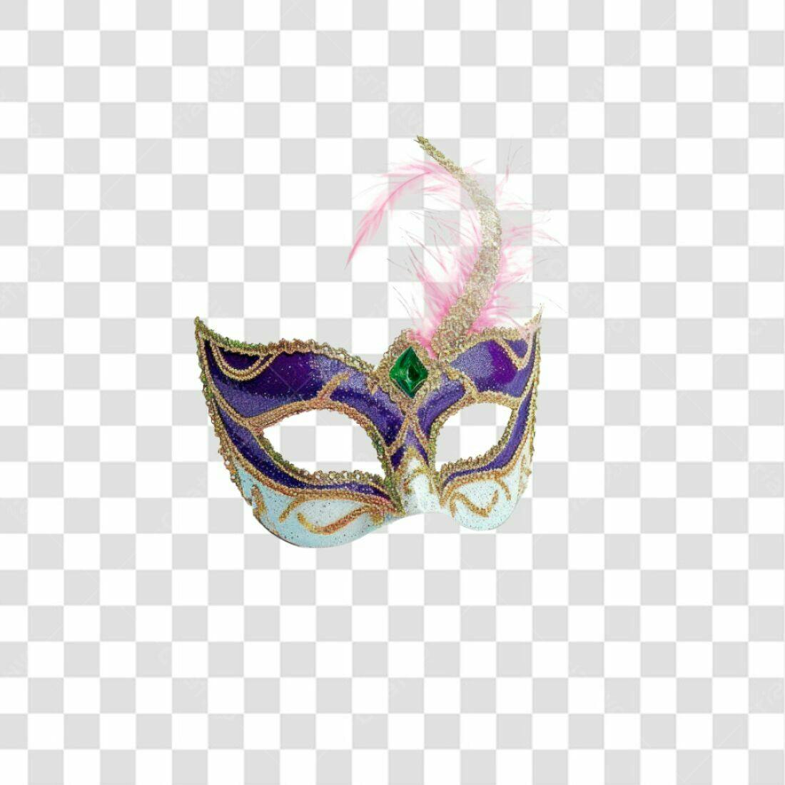 Máscara Carnaval PNG com fundo transparente